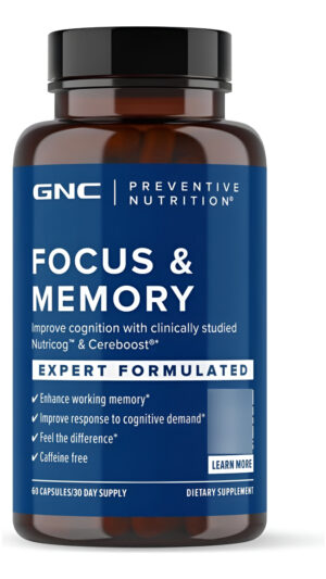 Gnc Nutrición Preventiva Enfoque Y Memoria - 60 Cápsulas