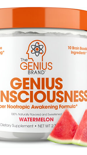 Genius Consciousness, Suplemento Cerebral Súper Nootrópico En Polvo, Sandía  Boost Focus, Función Cognitiva, Concentra