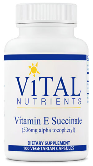 Vital Nutrients, Succinato De Vitamina E 400 Ui 100 Cápsulas Vegetales