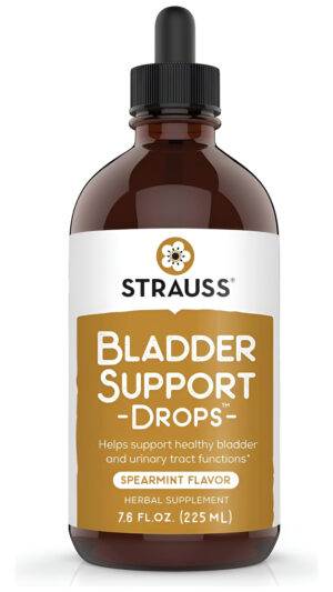 Strauss Naturals - Gotas De Apoyo Para La Vejiga Suplementos Naturales Para El Apoyo Del Sistema Urinario, Sin Gluten,