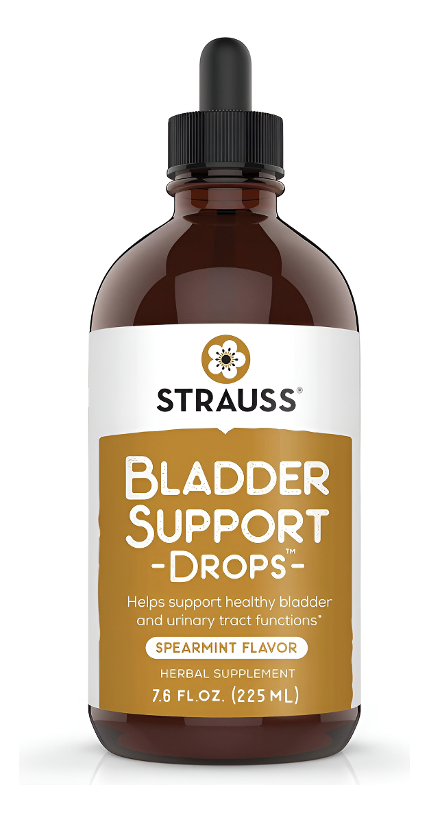Strauss Naturals - Gotas De Apoyo Para La Vejiga Suplementos Naturales Para El Apoyo Del Sistema Urinario, Sin Gluten,