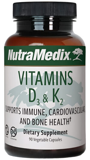 Nutramedix Suplemento Vitamínico D3 Y K2  5000 Ui De Vitamina Vit D Y K2 90 Cápsulas Veganas