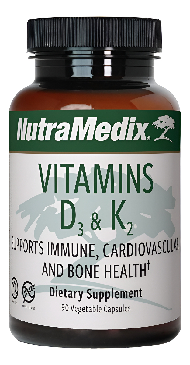 Nutramedix Suplemento Vitamínico D3 Y K2 5000 Ui De Vitamina Vit D Y K2 90 Cápsulas Veganas