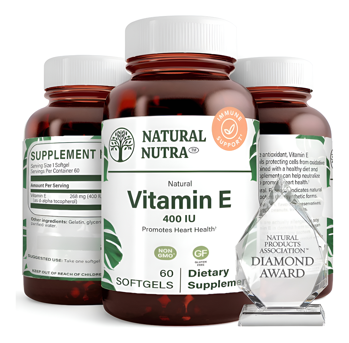 Natural Nutra D Alpha Tocopherol Vitamina E 400 Iu Suplement