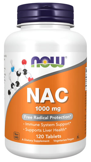 Now Foods Nac (n-acetil-cisteína), Protección Libre De Radicales, 120 Tabletas Veganas