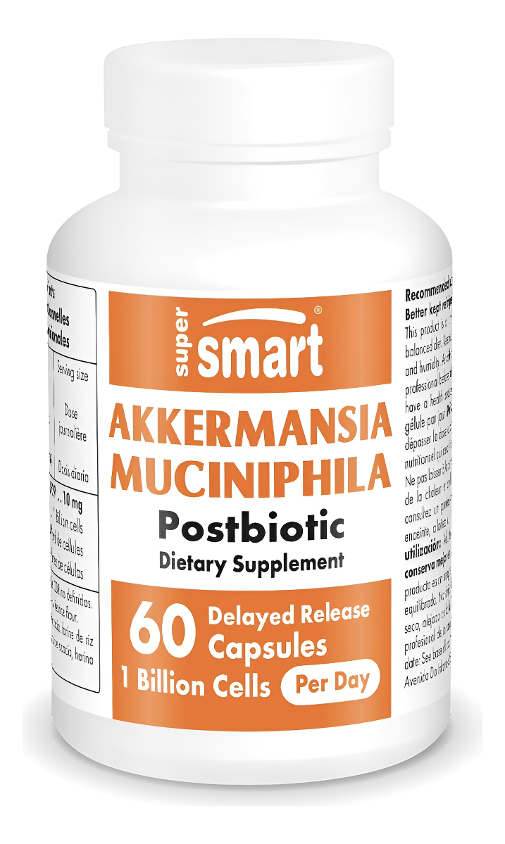 Supersmart - Akkermansia Muciniphila Postbiotic 1 Mil Millones De Células No Vivas Por Día (fuerza Máxima) - Glp-1, Sup