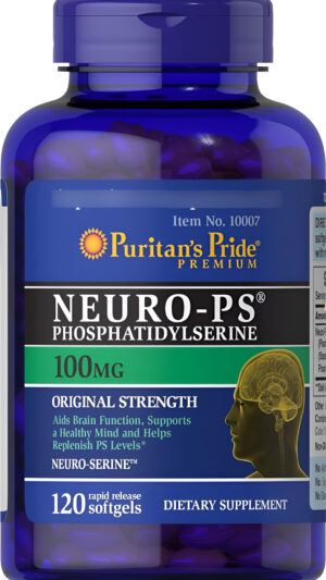 Puritan's Pride Neuro-ps Aids Brain Function* Nootropic 100 Mg Softgels, 120 Unidades (paquete De 1)