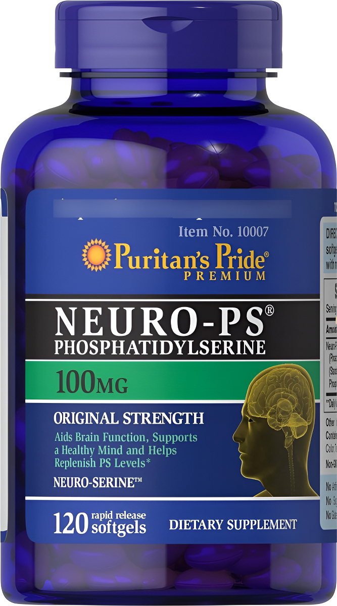 Puritan's Pride Neuro-ps Aids Brain Function* Nootropic 100 Mg Softgels, 120 Unidades (paquete De 1)