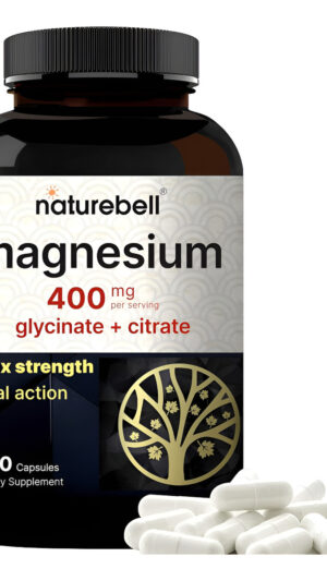 Naturebell Glicinato Y Citrato De Magnesio 300 Cápsulas