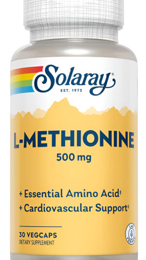 Solaray Suplemento De L-metionina, 500 Mg | 30 Unidades