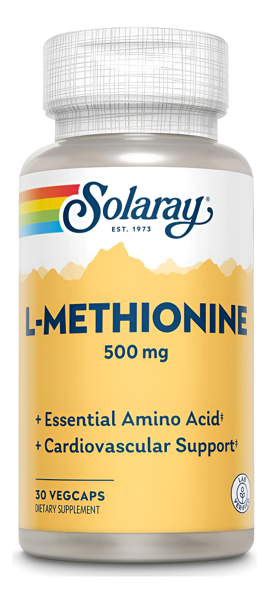 Solaray Suplemento De L-metionina, 500 Mg | 30 Unidades