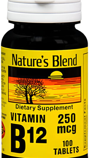 Nature's Blend Nat B Vitamina B12 Tb, 100 Unidades