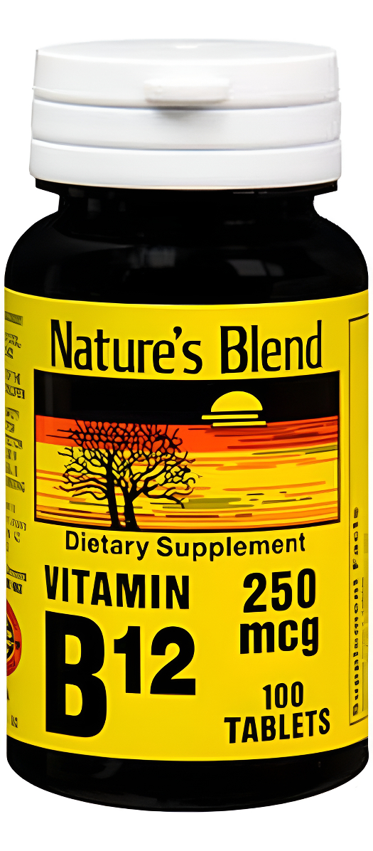Nature's Blend Nat B Vitamina B12 Tb, 100 Unidades