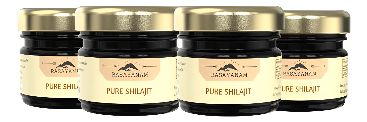 Resina Pura De Shilajit Del Himalaya, Suplemento Herbario, 4x20g, Montañas Gilgit, Vegetariano