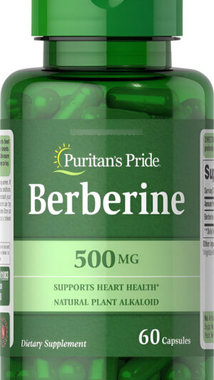 Puritan's Pride Berberina 500 Mg, 60 Cápsulas