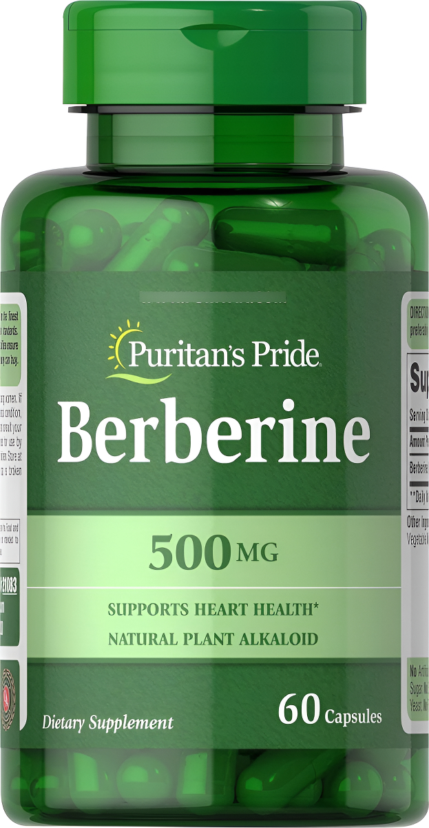 Puritan's Pride Berberina 500 Mg, 60 Cápsulas