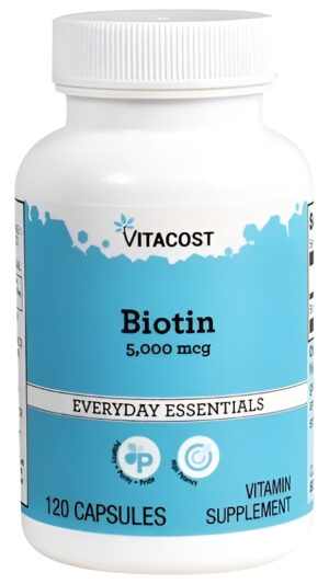 Biotin 5000 Mcg  120 Capsules Vitacost