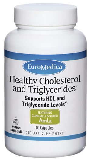 Euromedica Colesterol Y Triglicéridos Saludables - 60 Cápsulas - Amla Clínicamente Estudiado - Apoya Niveles Saludables