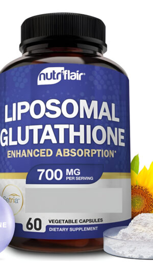 Nutriflair Glutatión Liposomal Setria® 700 Mg, Pura Estable, Activa Forma L Glutatión Reductasa (gsh), 60 Cápsulas