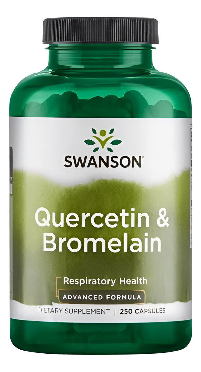 Quercetina Y Bromelina Swanson - 250 Caps Soporte Inmune
