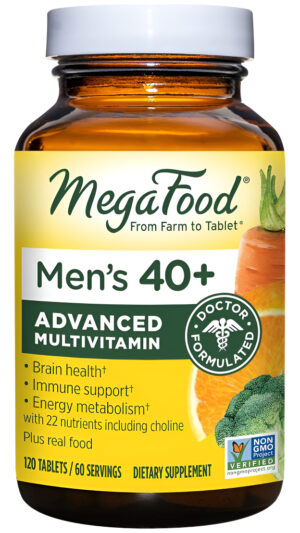 Megafood Multivitamínico Para Hombres De Más De 40 Años Con Vitaminas Y Minerales, 120 Tabletas