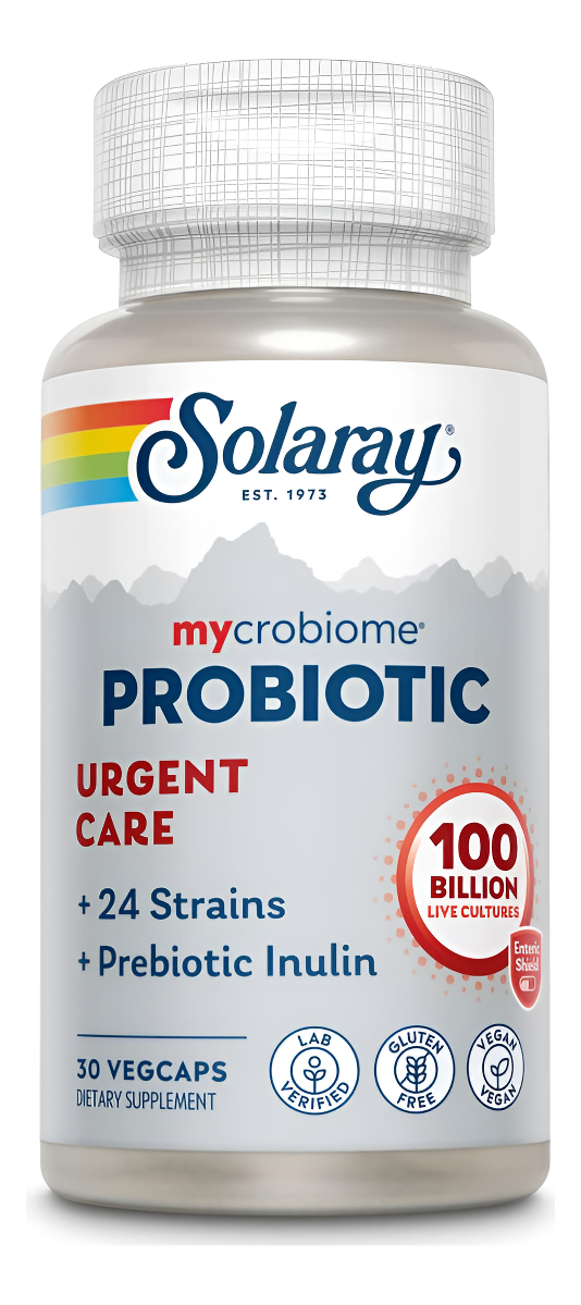 Solaray Mycrobiome Probiotic Urgent Care | Formulado Para Apoyar La Digestión Saludable, La Función Inmunológica Y Más
