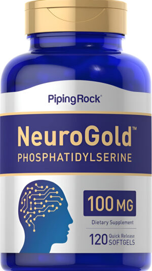 Piping Rock Suplemento De Fosfatidilserina | 100 Mg | 120 Cápsulas Blandas | Neurogold | Sin Omg, Gluten