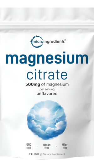 Micro Ingredients Citrato De Magnesio En Polvo 500mg