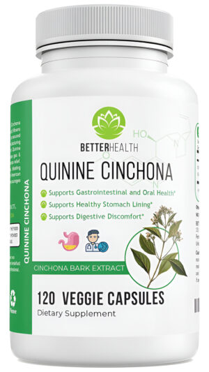 Better Health Suplemento Herbario De Extracto De Corteza De Quinina Y Cinchona Para Apoyo Gastrointestinal Y Oral, Mejo