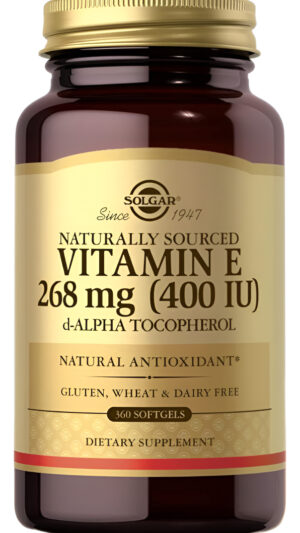 Solgar Vitamina E 268 Mg (400 Ui), 360 Alfa Softgels   Antio