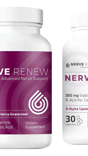 Nerve Renew Paquete De Suplementos Optimizadores Para El Sistema Nervioso (60 Y 30 Cápsulas)