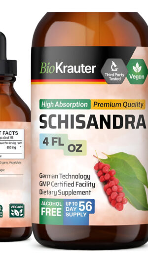 Schisandra Tintura - Suplemento Orgánico De Schisandra - Adaptógeno Natural Para Apoyar El Estado De Ánimo - Extracto L