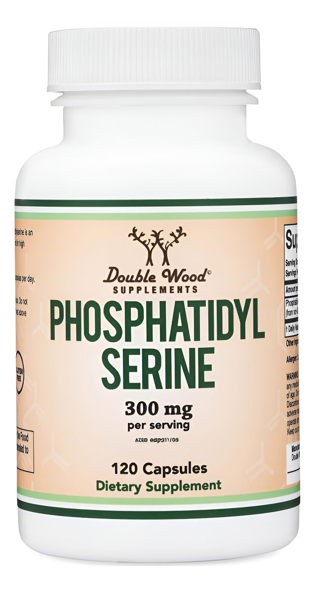 Suplemento De Fosfatidilserina De 300 Mg Por Porción, 120 Cápsulas (complejo Fosfatidilserina) Por Double Wood