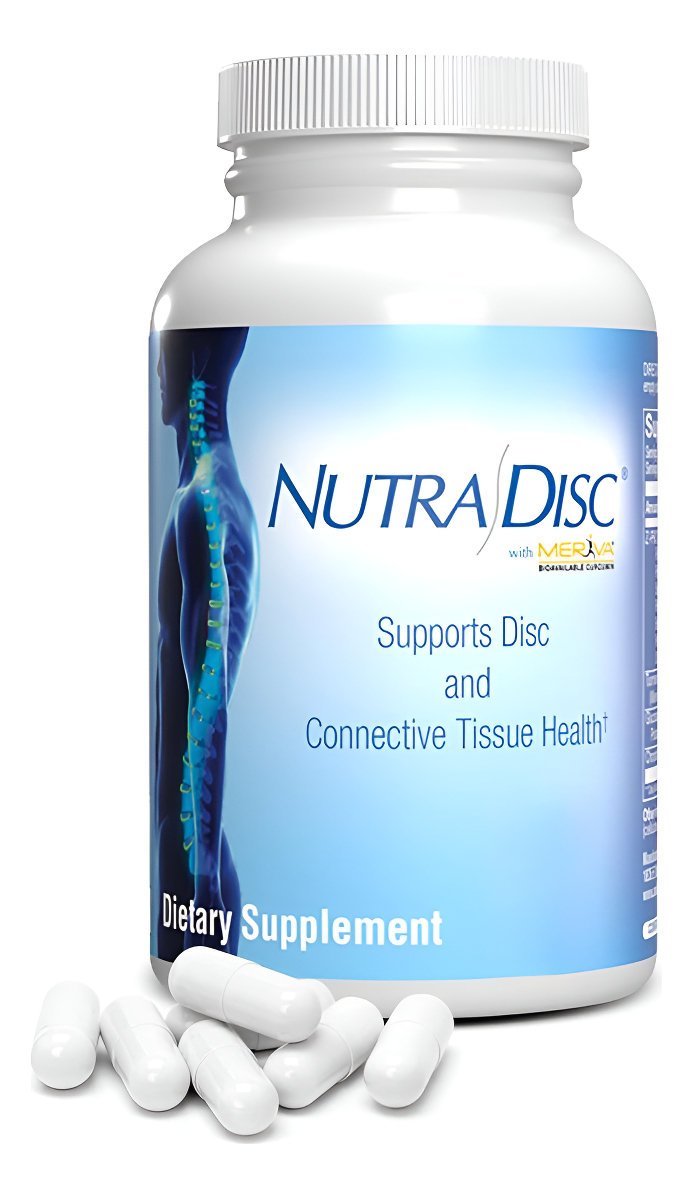 Nutra Disc - Suplemento De Apoyo Para Articulaciones 180 Cápsulas Glucosamina Condroitina Para Dolor Articular, Dis