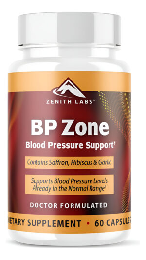 Zenith Labs - Suplemento Natural Para La Presión Arterial De Bp Zone - Cápsulas De Presión Arterial De Fórmula Avanzada