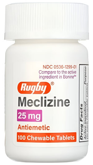 Meclizine Hcl 25 Mg 100 Tableta