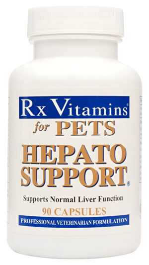 Rx Vitamins Soporte Hepato Para Perros Y Gatos - Suplemento De Cardo Mariano Para Mascotas - 100 Mg De Cardo Mariano Pa