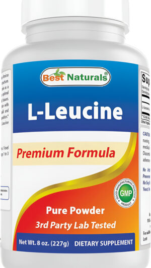 Best Naturals L-leucina Polvo Puro 8 Oz
