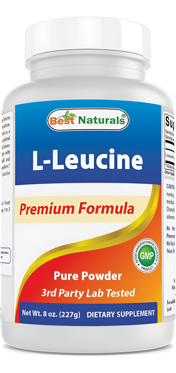 Best Naturals L-leucina Polvo Puro 8 Oz