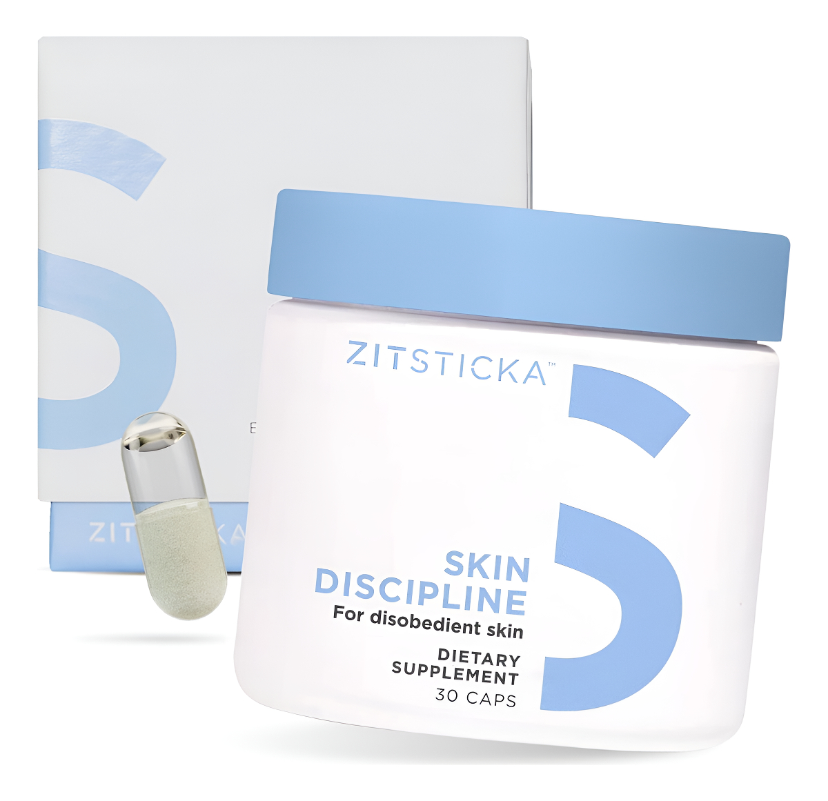 Zitsticka Acné Quístico Para Mujeres Y Hombres Con 30 Cápsulas Naturales Con Aceite Multivitamínico Y Polvo Probiótico,