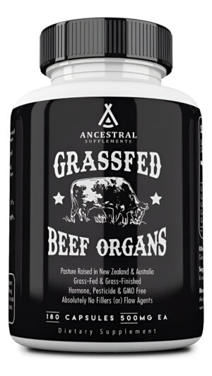 Ancestral Supplements Suplemento De Órgano De Res Alimentado Con Pasto, Apoya El Bienestar De Todo El Cuerpo Con Una Me