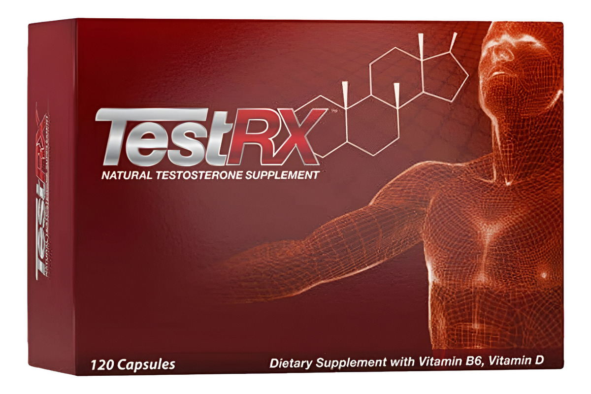 Testrx Natural Suplemento De Testosterona - 120 Cápsulas