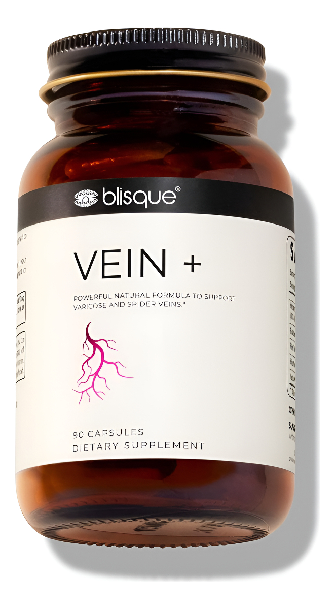 Blisque - Suplemento Natural Para Venas Varicosas Y Arañas Vasculares | Aumenta El Oxígeno, Mejora El Flujo Sanguíneo Y