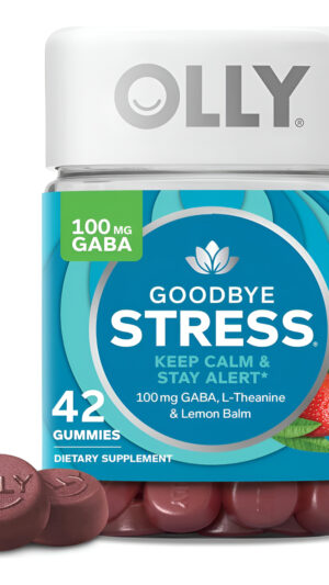 Olly Goodbye Stress 42 Gomitas Vitamínicas, Con Gaba, L-teanina, Bálsamo De Limón, Suplemento Para Aliviar El Estrés