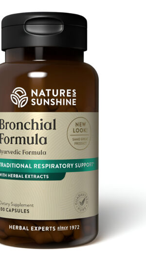 Nature's Sunshine Fórmula Bronquial, Suplemento Herbal, 100 Cápsulas
