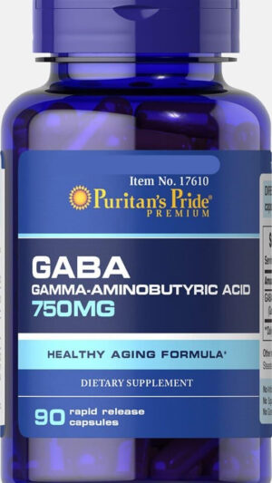 Puritan's Pride Gaba (ácido Gamma Aminobutírico) 750