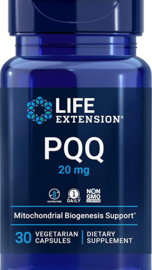 Life Extension Pqq, Pirroloquinolina Quinona, 20 Mg, Promueve El Crecimiento De Nuevas Mitocondrias, Sin Gluten, Sin Om