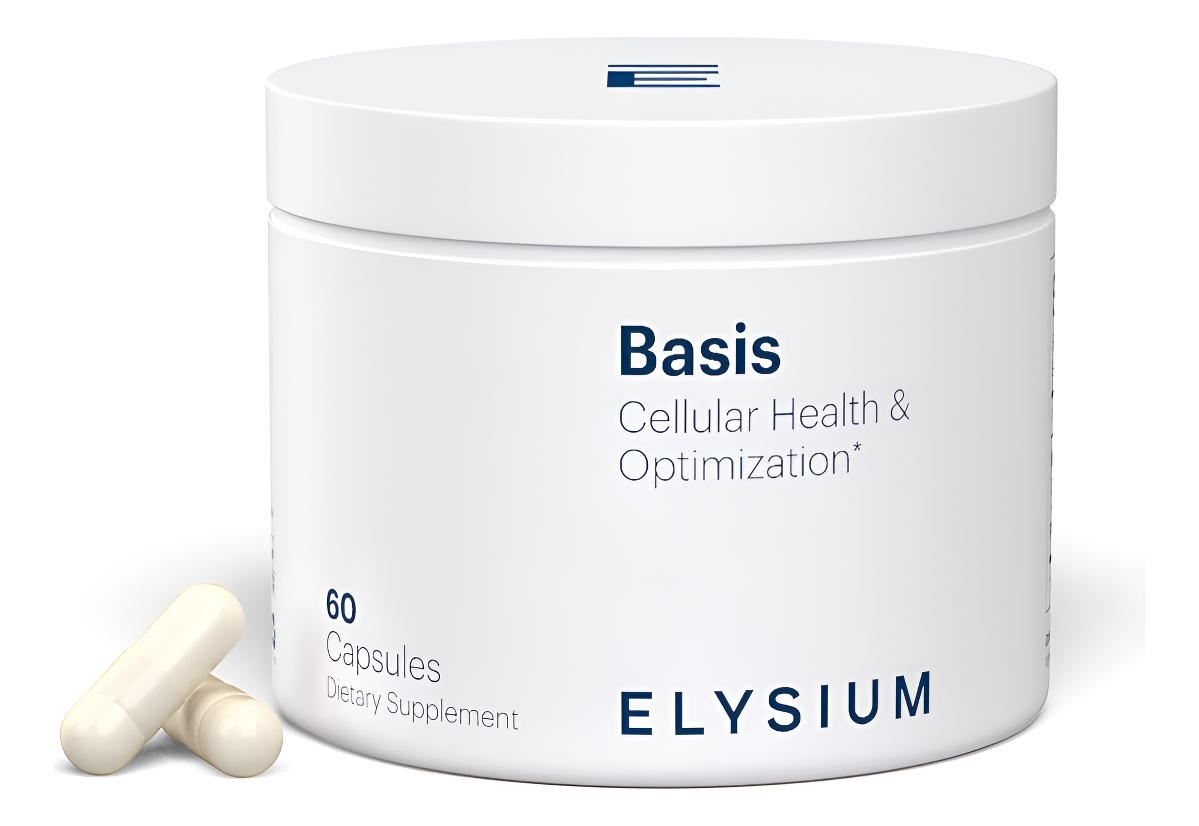 Elysium Basis Nad Plus Suplemento 60 Cápsulas, Con Ribósido De Nicotinamida 250 Mg Y Pterostilbeno 50 Mg
