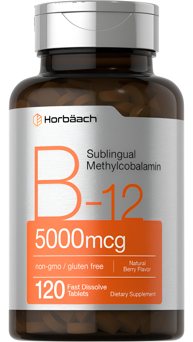Horbaach Metilcobalamina B12 Sublingual | 5000 Mcg | 120 Tabletas