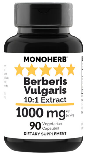 Berberis Vulgaris Extracto 1000 Mg - 90 Cápsulas Vegetarianas